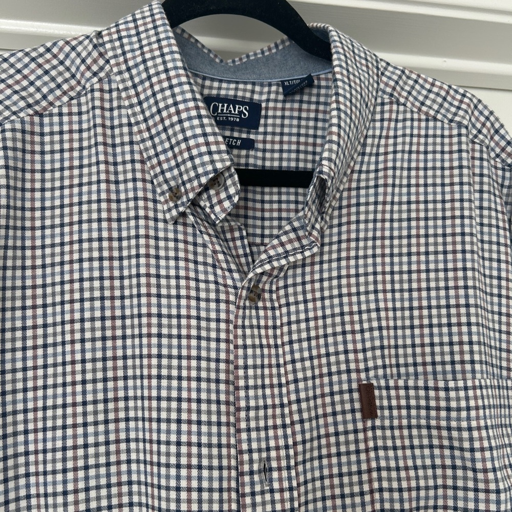 Chaps Men's Checkered Shirt, XLT